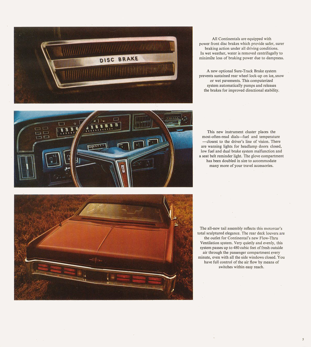 1970 Lincoln Continental Brochure Page 3